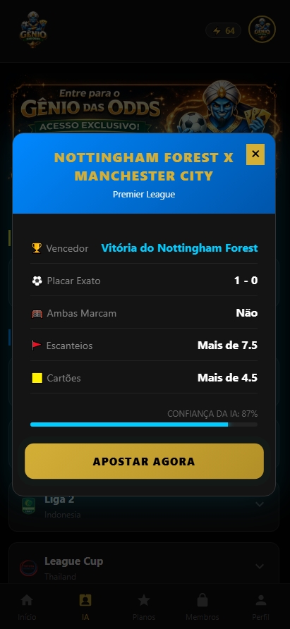 IA DE APOSTA ESPORTIVA